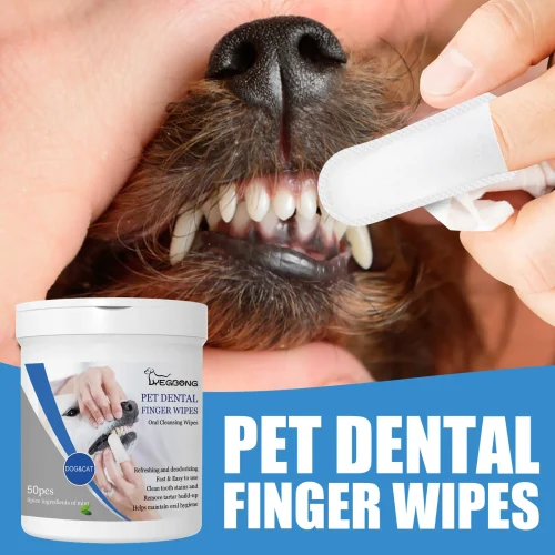 Dog, Cat Oral Cleanse Wipes Remove Bad Breath, Tartar, Yellow Dentalcare