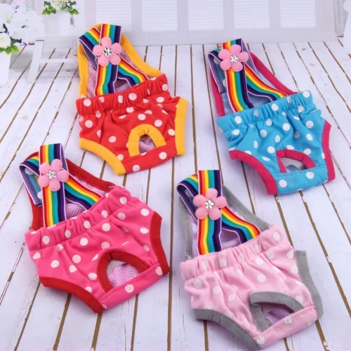 Washable Female Short Panties For Pet Menstruation
