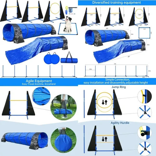 Dog Agility Course Backyard Set