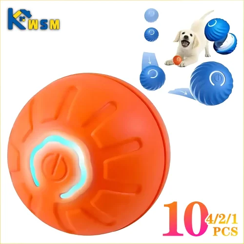 1-10PCS Bouncing Smart Dog Toy Ball